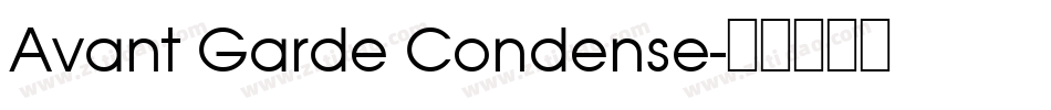 Avant Garde Condense字体转换